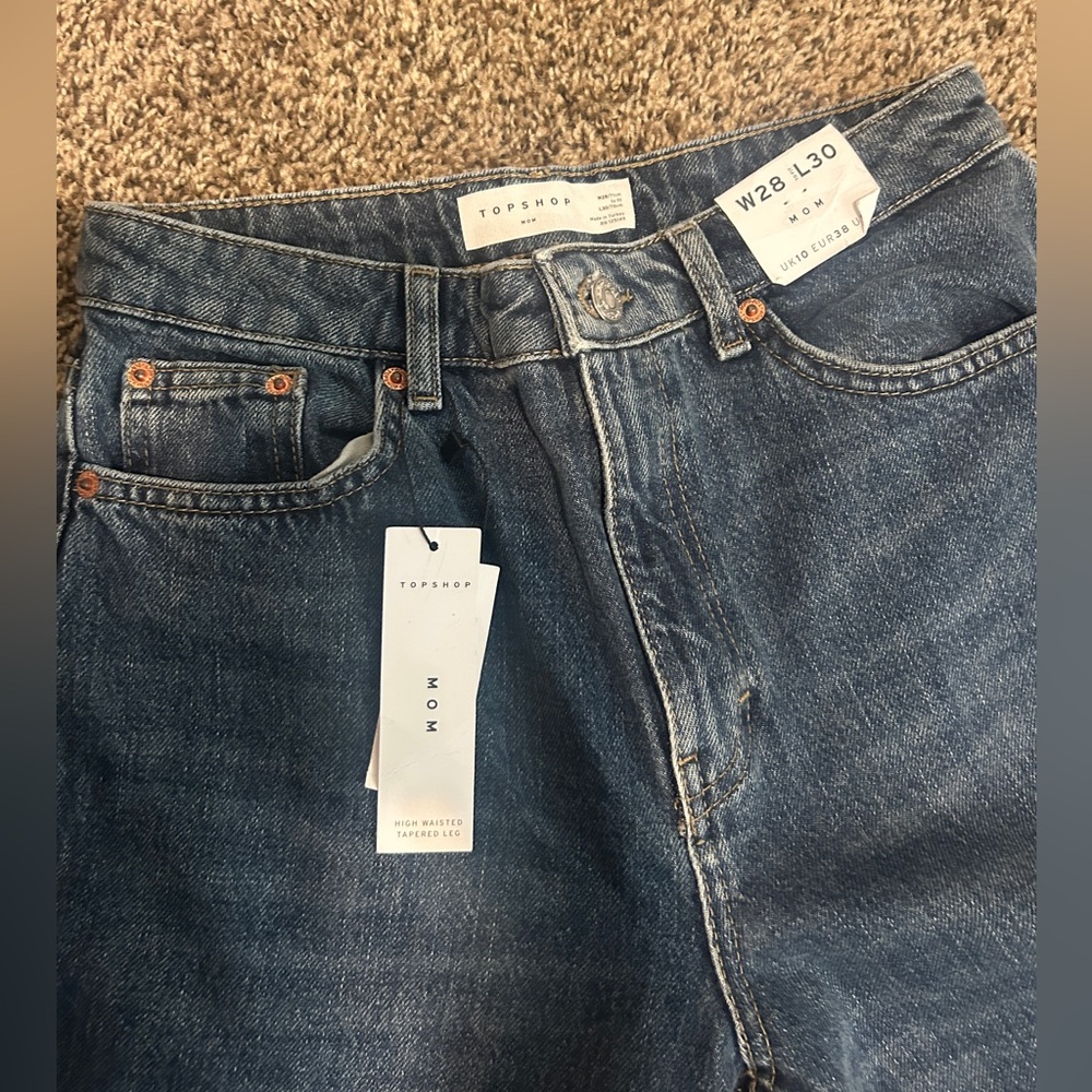 Topshop mom jeans NWT